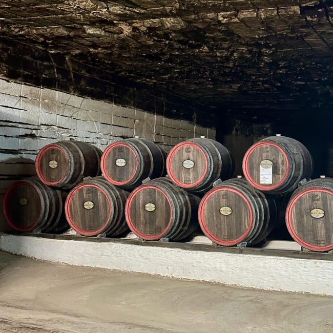 Piwnica z beczkami w cricova wine w mołdawii