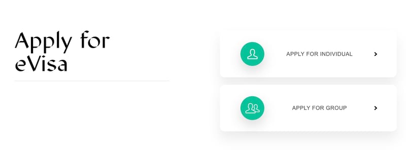 Portal evisa arabii saudyjskiej z opcjami wniosku indywidualnego i grupowego