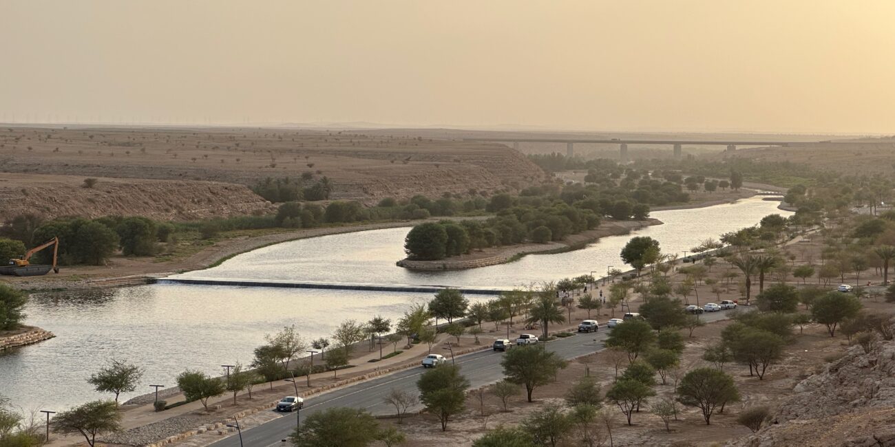Saudi Arabia, Riyadh Al-Hayer Park Lake