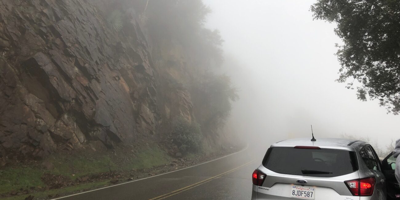 Rent a car pro tips, USA road in mountains