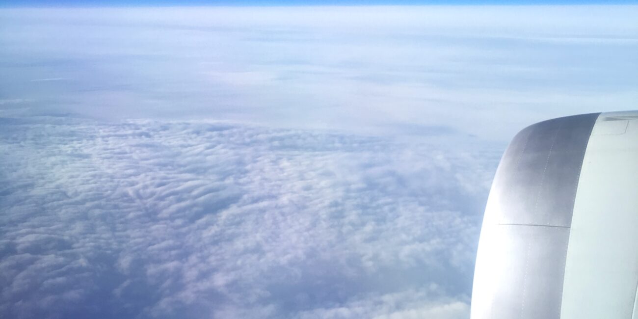 Flight delayed, Article photo in airplane