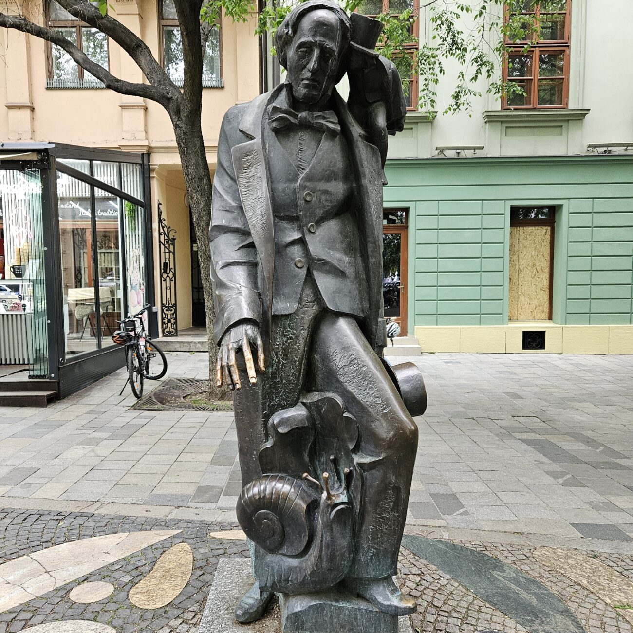Slovakia, Bratislava Statue of Andersen