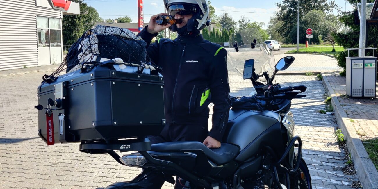 Poland, Szczecin Drive by motorcycle