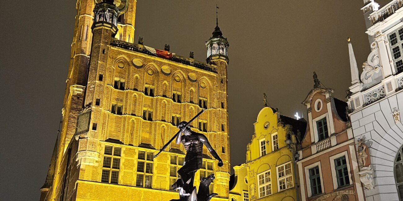 Poland, Gdansk Maximilian Fountain