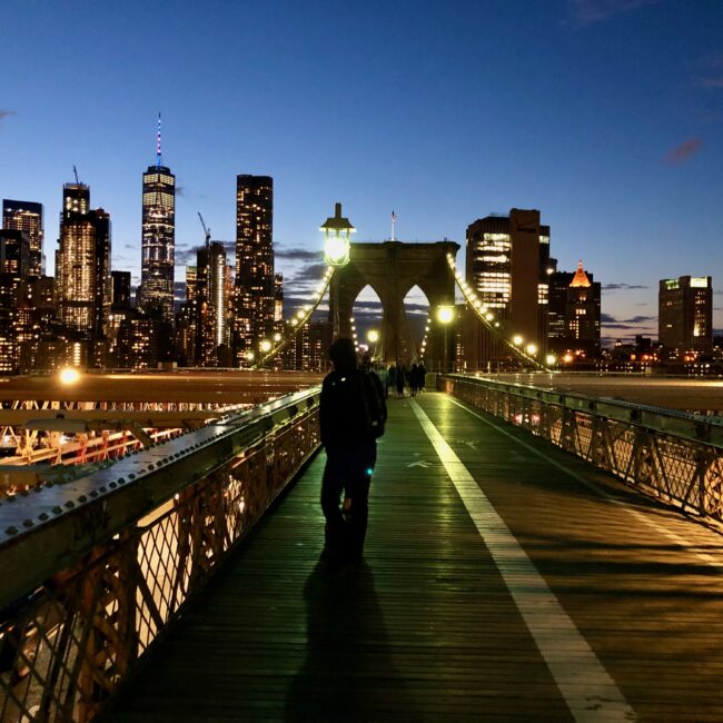 USA, New York City Brooklyn Bridge