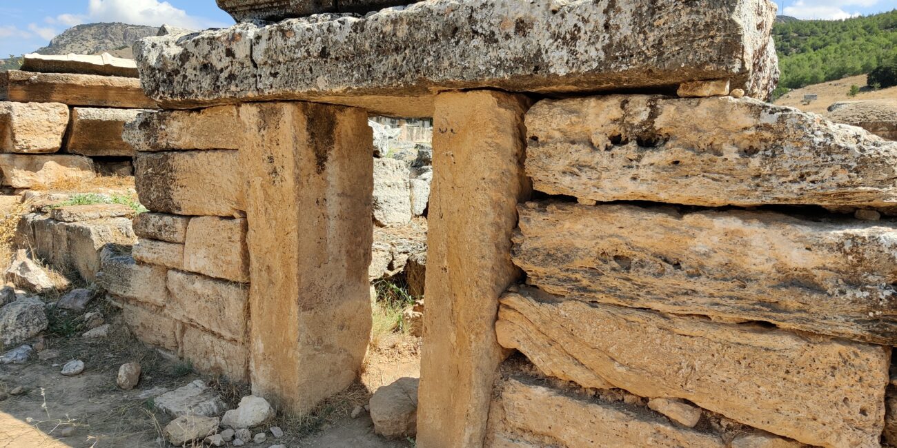 Turkey, Pamukkale Necropolis of Hierapolis
