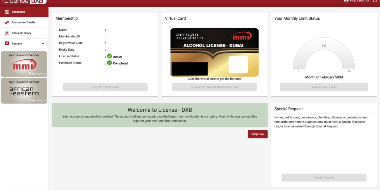 LicenseDXB, Homepage