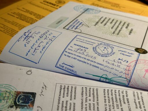 Iraq, legalization documents for vehicle