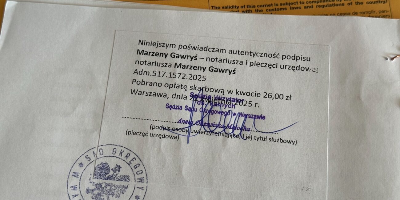Turkey, legalization documents for vehicle