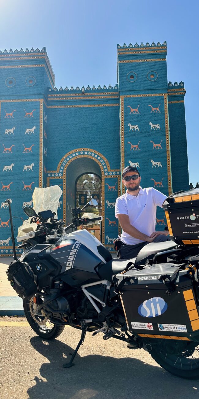 Desert horizons motorcycle expedition, iraq babilon