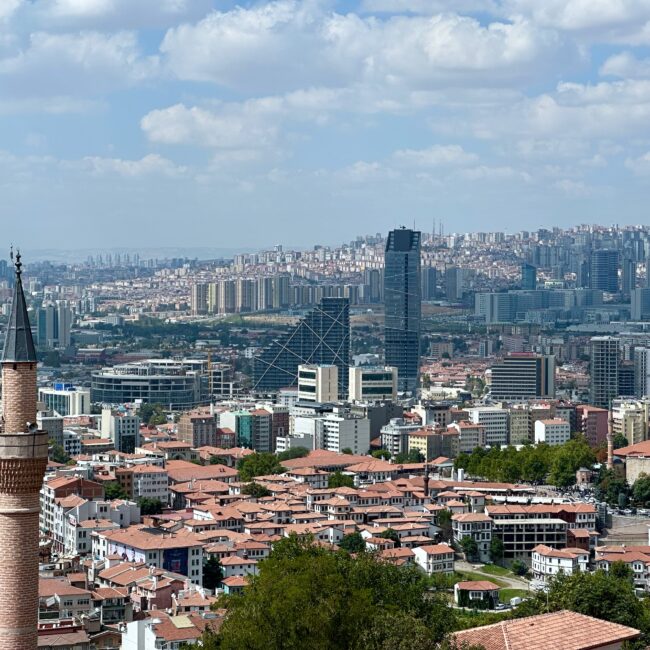 Turkey, ankara view from castle