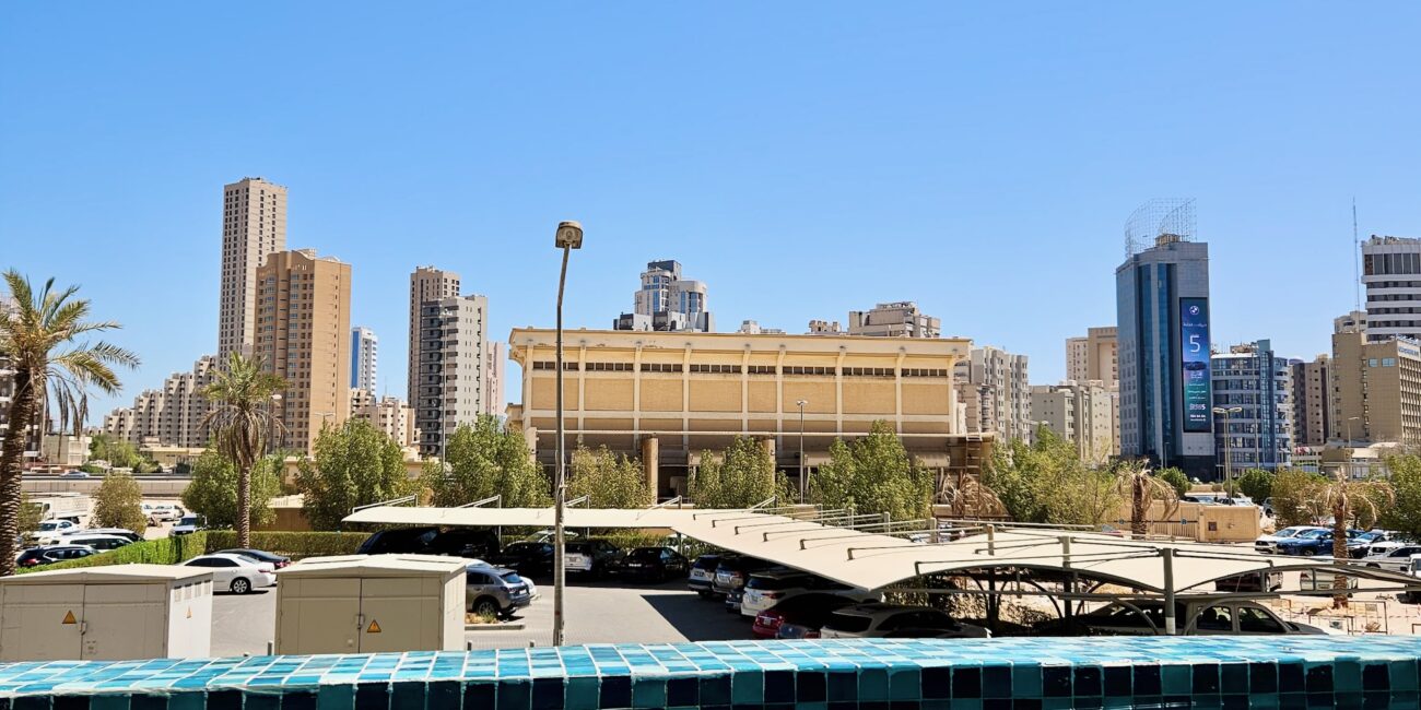 Kuwait, view from hotel's pool