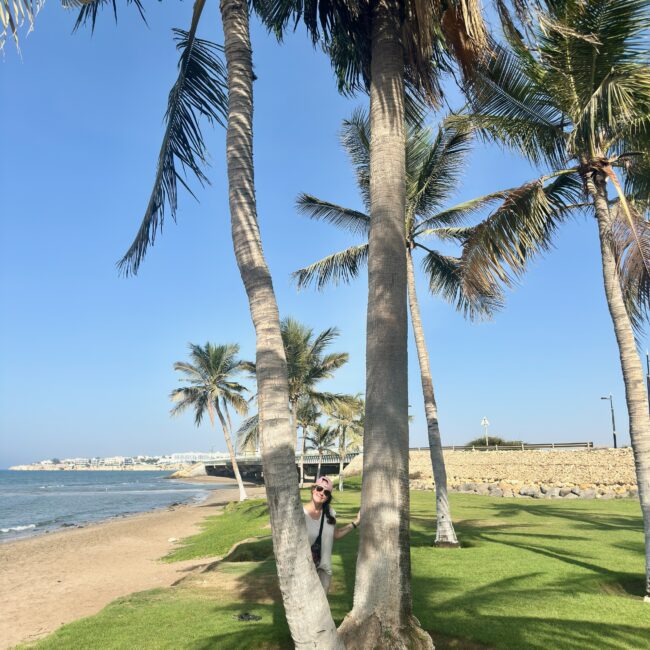 Oman muscat qurum beach jadzia palms