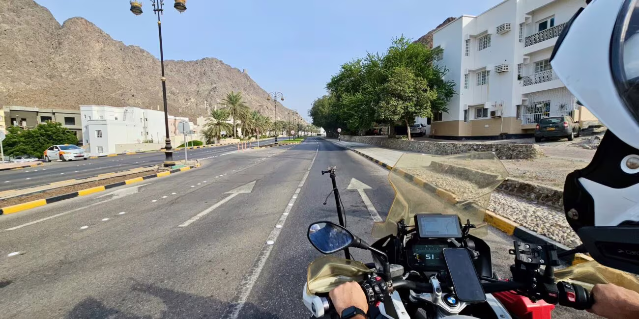 Oman, muscat streets in city