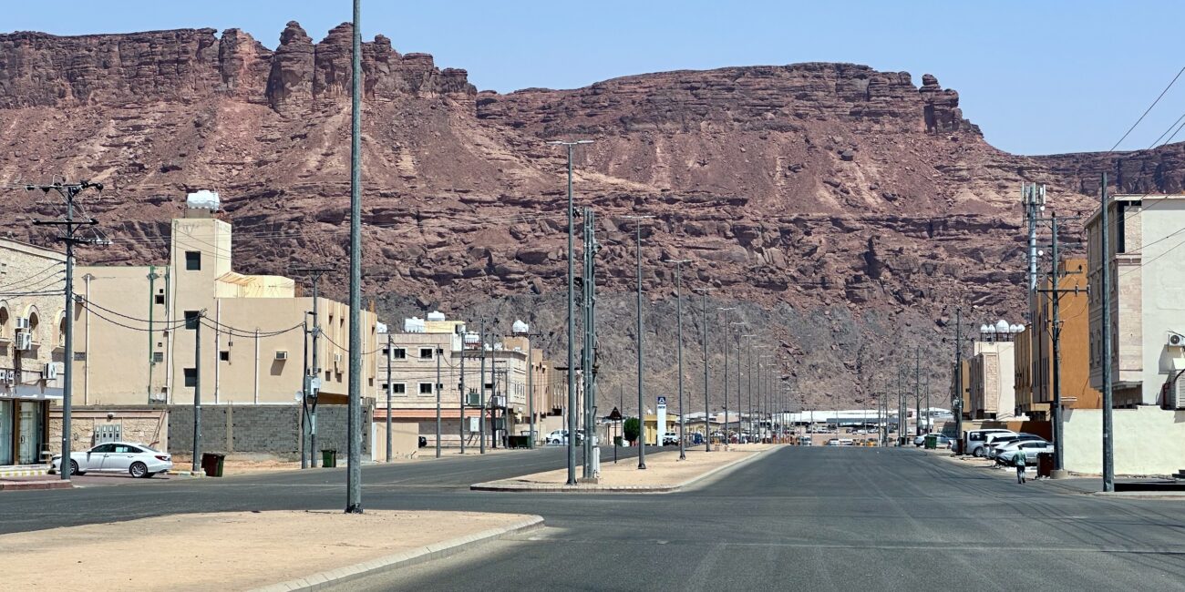 Saudi arabia, al ula road in city